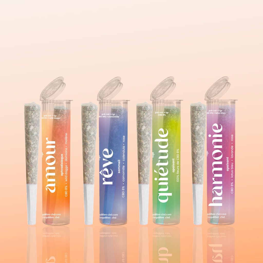 Mélanges d’herbes et cigarettes aux plantes à fumer 🌿 Equilibre CBD