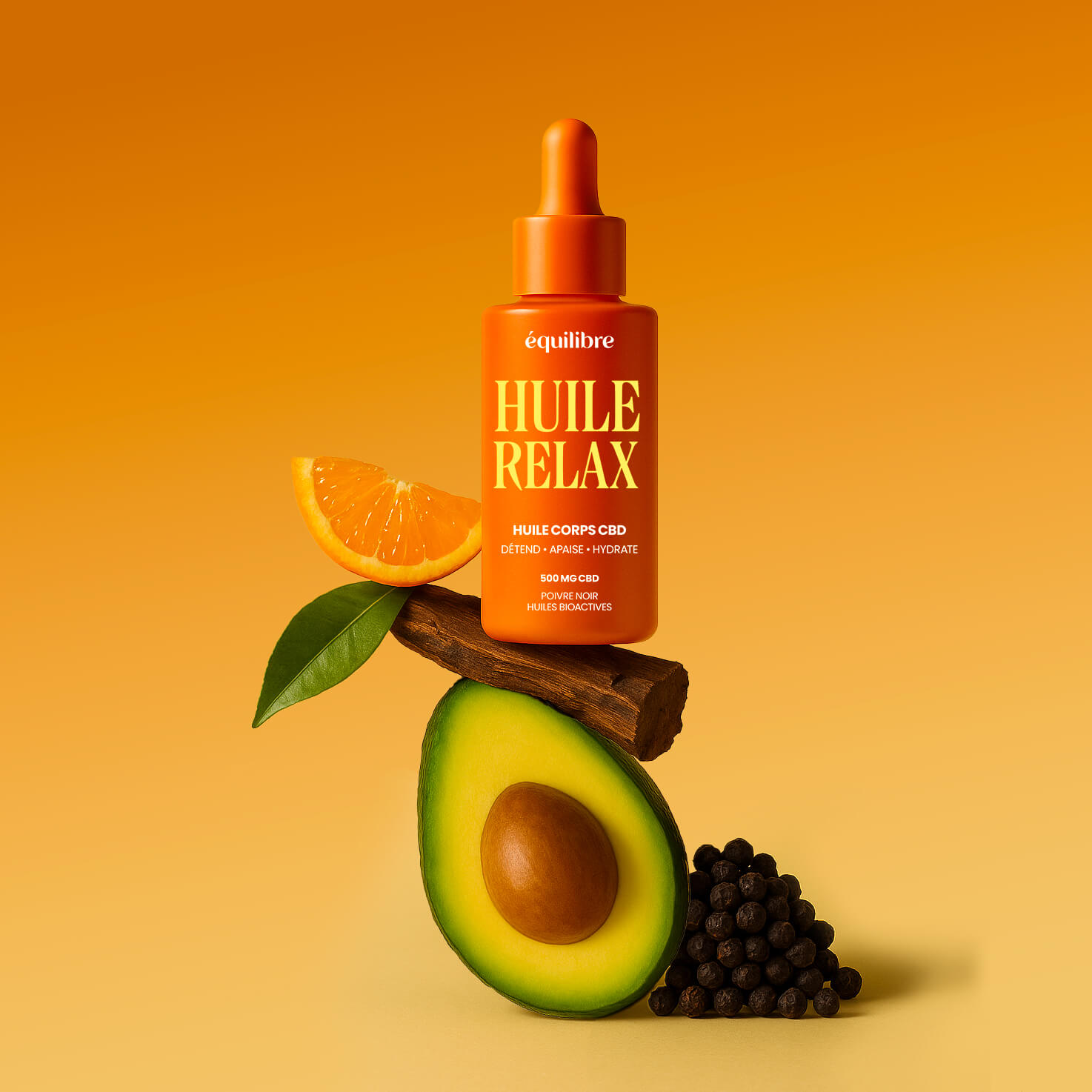 Huile de massage CBD : anti inflammatoire et réparatrice